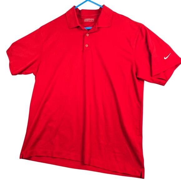Nike Other - Nike Fit Dry Golf Polo Shirt Men's XL Casual Sunday Red Tour Athletic